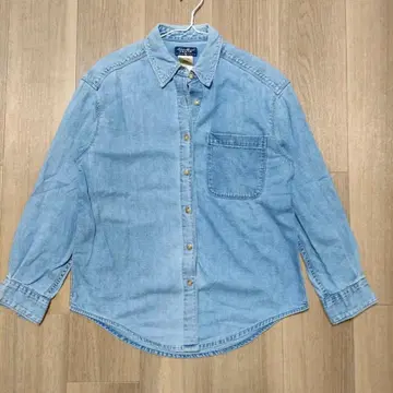 S31 에디 바우어 데님 셔츠 여성용 XS 빈티지