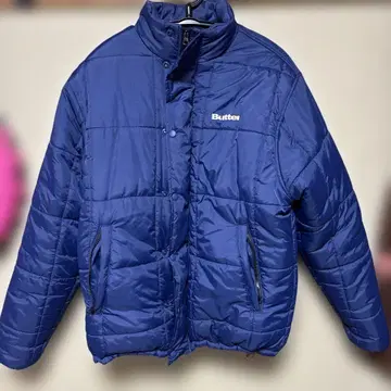 Butter GOODS GRID PUFFR JACKET BLUE