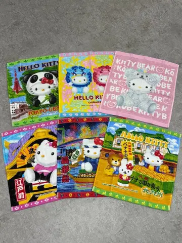 헬로키티 HELLO KITTY 지역 한정 핸드 타월 묶음 판매