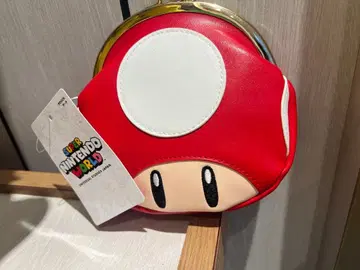USJ 한정판 버섯 가마구치 파우치 슈퍼 닌텐도 월드 마리오