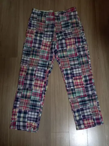 J.CREW 패치워크 마드라스 팬츠 34 x 32