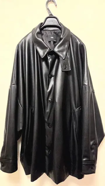 HARE HA030213AD/가죽 돌먼 블루종/21AW/S