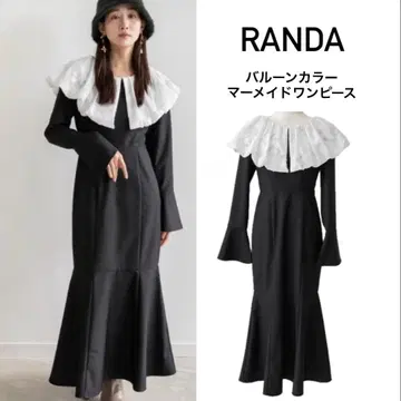 RANDA 벌룬 컬러 머메이드 원피스