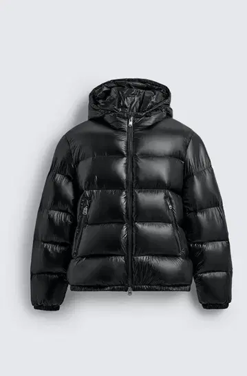 ZARA 블랙 다운 자켓 S