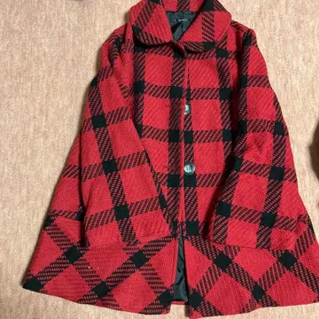 새상품 MiXT 빨검 체크 무늬 코트 L