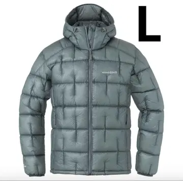 플라즈마 1000 알파인 다운 후드티 라이트 그레이 L 사이즈