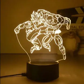 빛나는 아크릴 스탠드 드래곤볼 초 손오공 VS 지렌