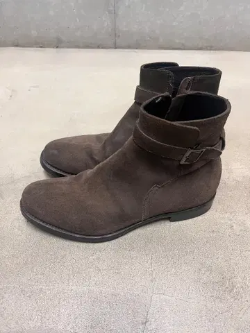 whoop-de-doo 브라운 사이드 지퍼 부츠