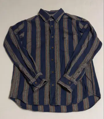 맥레거 네이비 스트라이프 버튼 다운 셔츠