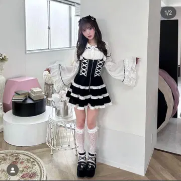 앙크루즈 스핀들 티어드 점프 스커트