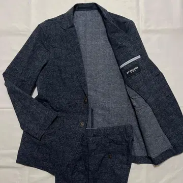 컨디션 최상 McGREGOR 셋업 수트 네이비 데님풍 L