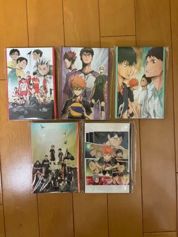 Happy복권 [하이큐!!] G상 엽서북 5종 컴플리트