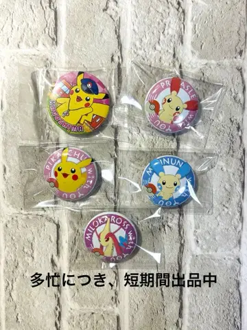 포켓몬 캔뱃지 역장 피카츄 플러스 플러스 마이논 미로카로스