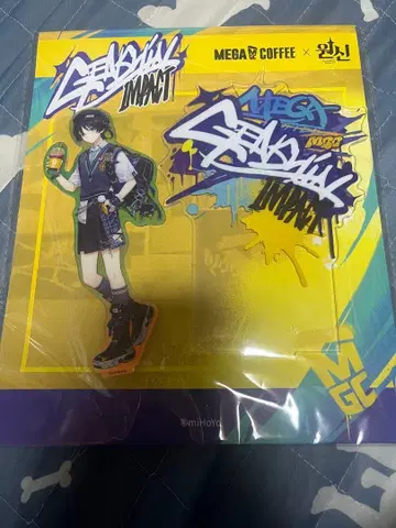 원신 한국 방랑자 아크릴 스탠드 메가 커피