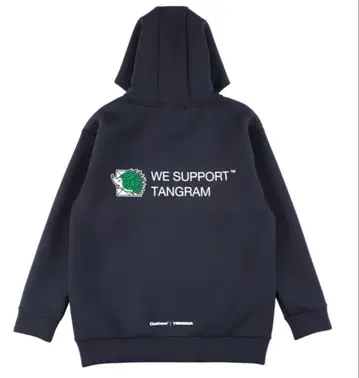 TANGRAM x CLUBHAUS 더블 니트 후디 후드티