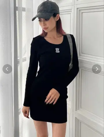 Square gyda STONE 골지 long sleeve 원피스