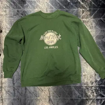 하드 록 카페 그린 맨투맨 X-LARGE