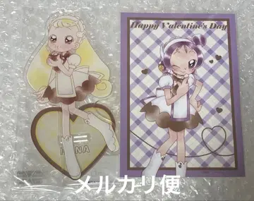 오쟈마녀 도레미 복권 하니 아크릴 스탠드 온푸 구매 혜택 2개 세트