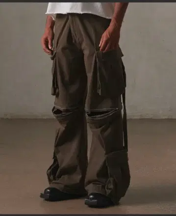 [ GRANCY ] 지퍼 디자인 카고 팬츠