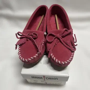 미네통카 모카신 핑크 23cm