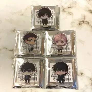 키라메모전 나이트로키랄 복권 B상 아크릴 스탬프 슬로우 데미지 세트