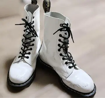 [ 26.0cm ] Dr.Martens 부츠 화이트 10홀 마틴