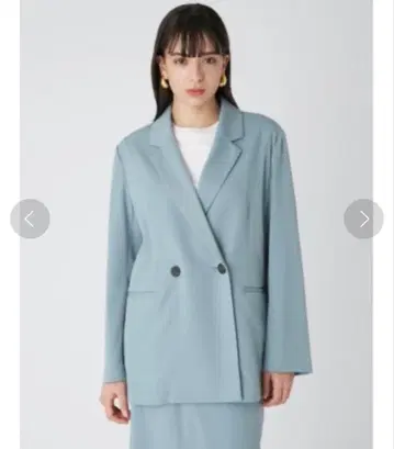 Mila Owen SET UP 더블 브레스트 테일러드 자켓 라이트 블루