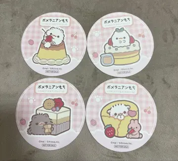 포메라니안 모찌 코스터 스이파라 쿠로미츠 시라타마 모찌