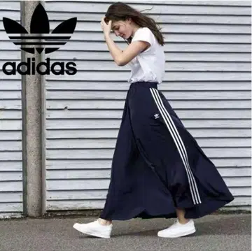 adidas 블랙 롱 스커트