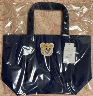 네이비 올드 테디 와펜 토트백 소