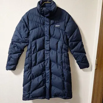 Patagonia 네이비 롱 다운 자켓
