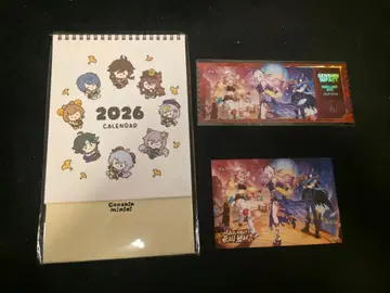 호요랜드 원신 다이루크 달력 엽서 1종 티켓 새상품