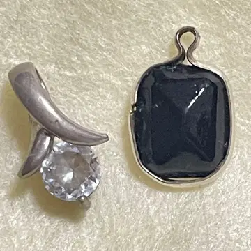 펜던트 탑 참 2개 세트 오닉스