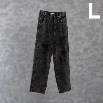 ADRER 빈티지 메이크 와이드 테이퍼드 데님