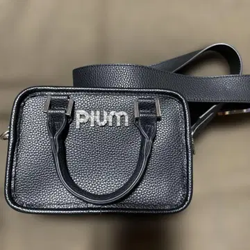 Pium 하트 파우치 포함 미니 보스턴 백