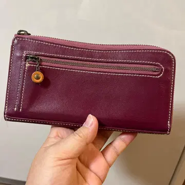 아부스 가죽제 와인 레드 장지갑