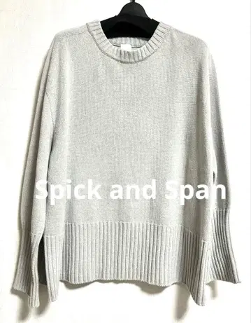 Spick and Span 크루넥 스웨터 그레이 [ 새상품급 ]