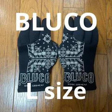 BLUCO 부루코 장갑 바이커 페이즐리 블랙