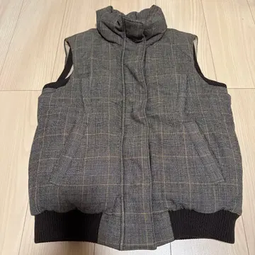 theory 체크 무늬 다운 베스트 사이즈 2