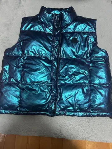 GAP 메탈릭 블루 다운 베스트