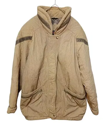 빈티지 자켓 베이지 90s 가죽 x 충전솜 x 코듀로이 XL 상당