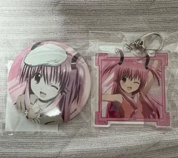 Angel Beats! 15주년 제비뽑기당 키링 캔뱃지 유이