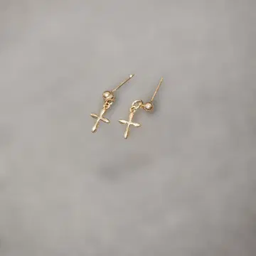 K10 귀걸이 양쪽 골드 GOLD 귀걸이 금