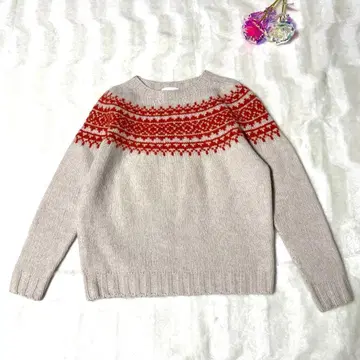 모리스 앤 선즈 노르딕 무늬 아이보리 x 오렌지 스코틀랜드제 34