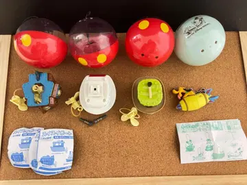 디즈니 가챠 스이 스이 보트 3종 + 키체인 1종