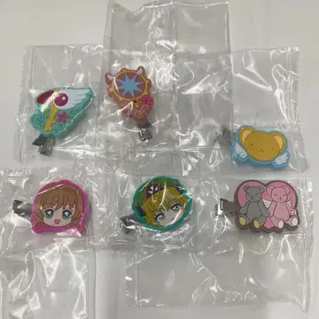카드캡터 사쿠라 헤어 클립 6개 세트