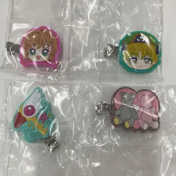 카드캡터 사쿠라 헤어 클립 4개 세트