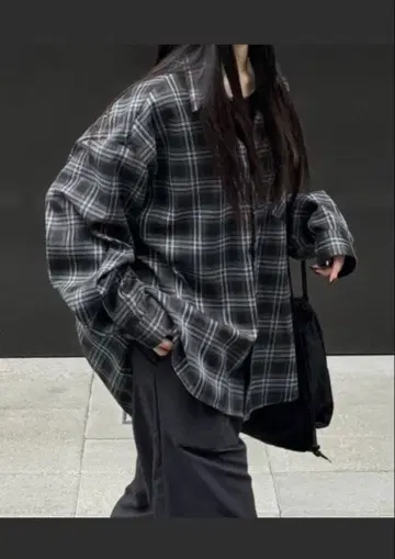 oversized check shirts [chikasistu+]