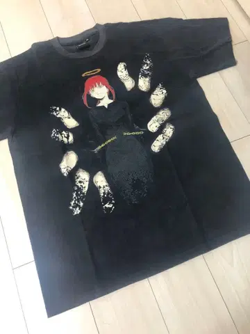 체인소 맨 tee XL 빈티지 셔츠 마키마 블랙 레제 REZE