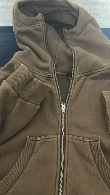 entire studios 지퍼 후드티 브라운